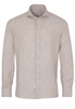 ETERNA LANGE MOUW OVERHEMD MODERN FIT SOFT TAILORING LINNEN BEIGE UNI