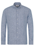 ETERNA LANGE MOUW OVERHEMD MODERN FIT SOFT TAILORING LINNEN BLAUW UNI