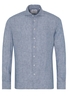 ETERNA LANGE MOUW OVERHEMD MODERN FIT SOFT TAILORING LINNEN BLAUW UNI
