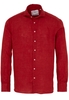 ETERNA LANGE MOUW OVERHEMD MODERN FIT SOFT TAILORING LINNEN ROOD UNI