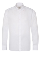 ETERNA LANGE MOUW OVERHEMD MODERN FIT SOFT TAILORING LINNEN WIT UNI
