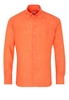 ETERNA LANGE MOUW OVERHEMD MODERN FIT SOFT TAILORING ORANJE UNI