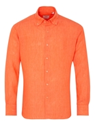 ETERNA LANGE MOUW OVERHEMD MODERN FIT SOFT TAILORING ORANJE UNI