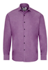 ETERNA LANGE MOUW OVERHEMD MODERN FIT SOFT TAILORING TWILL AUBERGINE