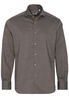 ETERNA LANGE MOUW OVERHEMD MODERN FIT SOFT TAILORING TWILL BEIGE BRUIN