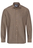 ETERNA LANGE MOUW OVERHEMD MODERN FIT SOFT TAILORING TWILL BRUIN UNI