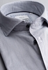 ETERNA LANGE MOUW OVERHEMD MODERN FIT SOFT TAILORING TWILL DONKERBLAUW