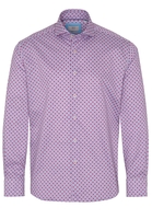 ETERNA LANGE MOUW OVERHEMD MODERN FIT SOFT TAILORING TWILL ORCHIDEE /