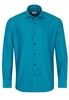 ETERNA LANGE MOUW OVERHEMD MODERN FIT SOFT TAILORING TWILL TURKOOIS