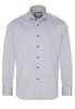 ETERNA LANGE MOUW OVERHEMD MODERN FIT SOFT TAILORING TWILL ZILVER