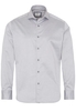 ETERNA LANGE MOUW OVERHEMD MODERN FIT SOFT TAILORING TWILL ZILVER