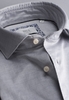 ETERNA LANGE MOUW OVERHEMD MODERN FIT SOFT TAILORING TWILL ZILVERGRIJS