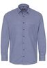 ETERNA LANGE MOUW OVERHEMD MODERN FIT TWILL BLAUW / WIT GERUIT