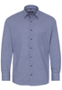 ETERNA LANGE MOUW OVERHEMD MODERN FIT TWILL BLAUW / WIT GERUIT