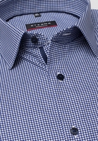 ETERNA LANGE MOUW OVERHEMD MODERN FIT TWILL BLAUW / WIT GERUIT