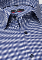 ETERNA LANGE MOUW OVERHEMD MODERN FIT TWILL BLAUW / WIT GERUIT