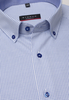 ETERNA LANGE MOUW OVERHEMD MODERN FIT TWILL BLAUW / WIT GERUIT