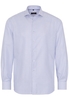 ETERNA LANGE MOUW OVERHEMD MODERN FIT TWILL BLAUW / WIT GESTREEPT