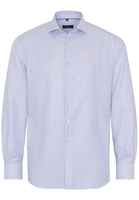 ETERNA LANGE MOUW OVERHEMD MODERN FIT TWILL BLAUW / WIT GESTREEPT