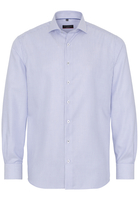 ETERNA LANGE MOUW OVERHEMD MODERN FIT TWILL BLAUW / WIT GESTREEPT