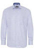 ETERNA LANGE MOUW OVERHEMD MODERN FIT TWILL BLAUW GERUIT
