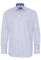 ETERNA LANGE MOUW OVERHEMD MODERN FIT TWILL BLAUW GERUIT