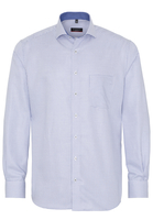 ETERNA LANGE MOUW OVERHEMD MODERN FIT TWILL BLAUW GERUIT