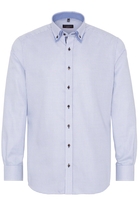 ETERNA LANGE MOUW OVERHEMD MODERN FIT TWILL BLAUW GERUIT