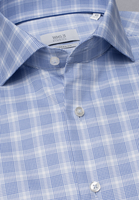 ETERNA LANGE MOUW OVERHEMD MODERN FIT TWILL BLAUW GERUIT