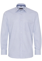 ETERNA LANGE MOUW OVERHEMD MODERN FIT TWILL BLAUW GERUIT