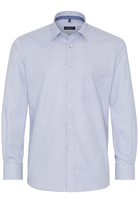 ETERNA LANGE MOUW OVERHEMD MODERN FIT TWILL BLAUW GERUIT