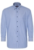 ETERNA LANGE MOUW OVERHEMD MODERN FIT TWILL BLAUW GESTREEPT