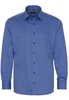 ETERNA LANGE MOUW OVERHEMD MODERN FIT TWILL BLAUW MET RELIËF