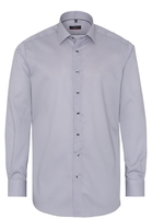 ETERNA LANGE MOUW OVERHEMD MODERN FIT TWILL BLAUW PRINT