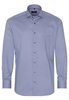 ETERNA LANGE MOUW OVERHEMD MODERN FIT TWILL BLAUW PRINT