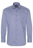 ETERNA LANGE MOUW OVERHEMD MODERN FIT TWILL BLAUW PRINT
