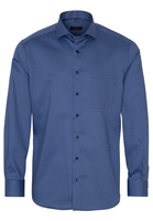 ETERNA LANGE MOUW OVERHEMD MODERN FIT TWILL BLAUW PRINT