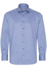 ETERNA LANGE MOUW OVERHEMD MODERN FIT TWILL BLAUW PRINT