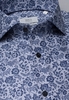 ETERNA LANGE MOUW OVERHEMD MODERN FIT TWILL BLAUW PRINT