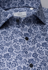 ETERNA LANGE MOUW OVERHEMD MODERN FIT TWILL BLAUW PRINT