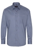 ETERNA LANGE MOUW OVERHEMD MODERN FIT TWILL BLAUW/GRIJS PRINT