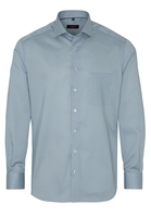 ETERNA LANGE MOUW OVERHEMD MODERN FIT TWILL BLAUW/GROEN PRINT