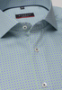 ETERNA LANGE MOUW OVERHEMD MODERN FIT TWILL BLAUW/GROEN PRINT