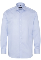 ETERNA LANGE MOUW OVERHEMD MODERN FIT TWILL BLAU/WIT PRINT