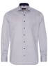 ETERNA LANGE MOUW OVERHEMD MODERN FIT TWILL BRUIN / BLAUW PRINT