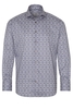 ETERNA LANGE MOUW OVERHEMD MODERN FIT TWILL BRUIN PRINT