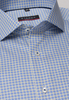 ETERNA LANGE MOUW OVERHEMD MODERN FIT TWILL GEEL/BLAUW PRINT