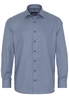 ETERNA LANGE MOUW OVERHEMD MODERN FIT TWILL GRIJS MET RELIËF