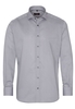 ETERNA LANGE MOUW OVERHEMD MODERN FIT TWILL GRIJS PRINT
