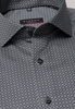 ETERNA LANGE MOUW OVERHEMD MODERN FIT TWILL GRIJS PRINT